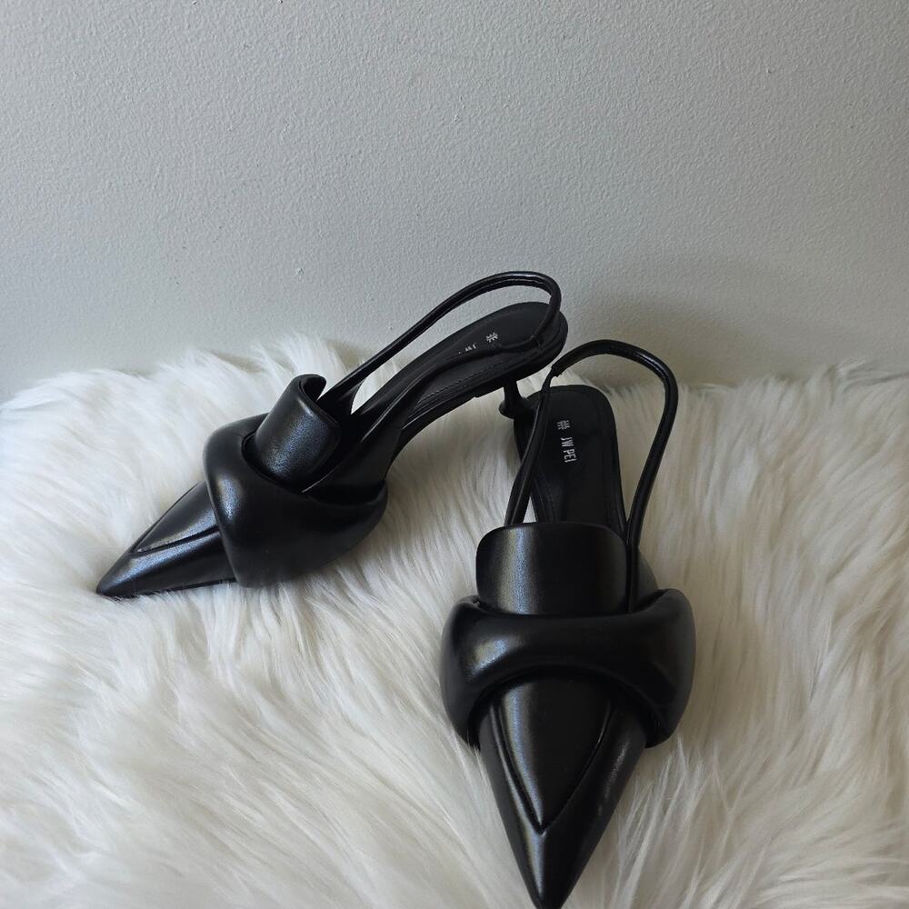 Carla Soft Padded Kitten Heel Pumps - Black sz 6.5